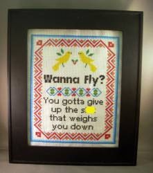 PDF/JPEG Wanna Fly You gotta give up the s-t that weighs you down (Pattern)