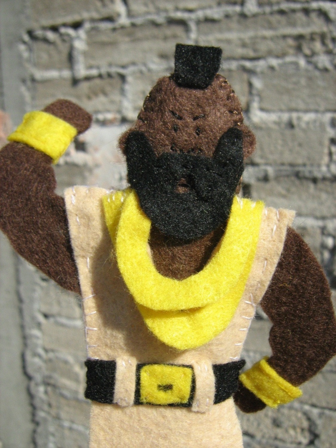 Mr. T  Felt Finger Puppet