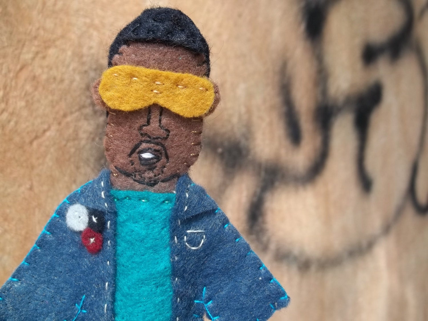 Kanye West Felt Finger Puppet
