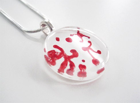 Petri Dish Me - Specimen 23QX - science glass pendant OOAK