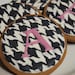 Houndstooth Cookies with Monogram - Set of 6