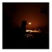 Silhouette at Desk - 8x8 Fine Art Photograph - Moody Dark Warm Figure Photography