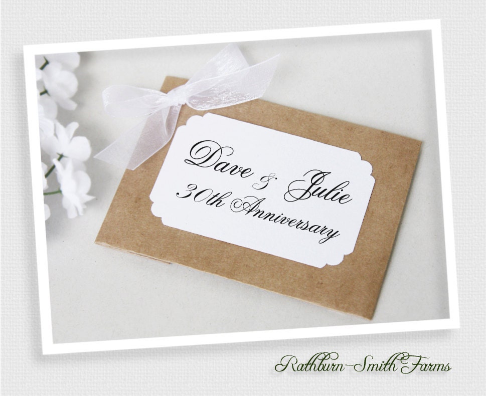 50 Plantable Wedding Favors,  Bridal Shower Favors, Flower Seed Favors, Eco Friendly Favors for Anniversary, Garden Party, Extra Large Size