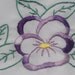 Sew Pretty Pillowcases - Purple Pansies - Set of 2