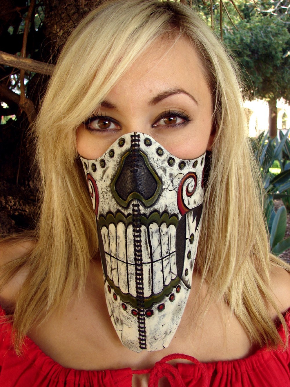Calavera Loca Motorcycle Riding Mask
