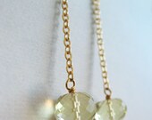 Meyer Earrings - lemon topaz, gold filled