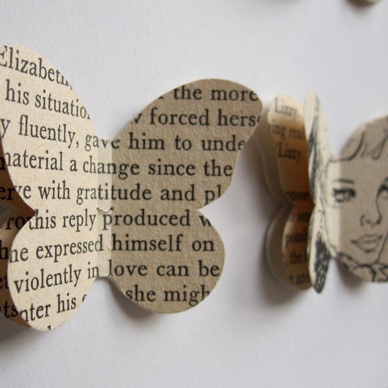 Pride and Prejudice 1967. Jane Austen. Butterfly Framed art.
