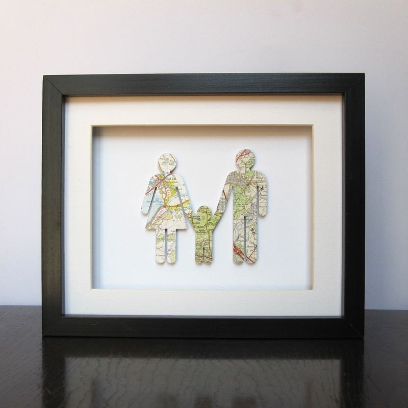 Origin of the Unit - 3 - Vintage Map Figures - Family