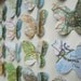 The Places We've been - 16 Butterfly Custom Example - Vintage Map Butterfly Art