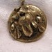 Antique Large Three Dimensional Victorian Acorn Locket Pendant and Chain