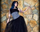 Formal Black Floor Length Tulle Skirt Adult All Sizes MTcoffinz