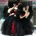 Gothic Bridal skirt, floor length tulle tutu skirt any size MTCoffinz