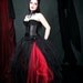 Gothic Bridal skirt, floor length tulle tutu skirt any size MTCoffinz