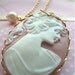 Jane Austen-PINK Victorian Cameo Necklace