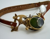 Steampunk Brass Monocle Goggles Victorian Mad Scientist LARP Cosplay