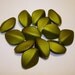 Lime Oval Acrylic Beads (Qty 13) - B243