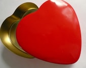 Vintage Tin Heart Box