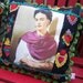 VINTAGE Frida Kahlo Image Pillow Really Frida Sacred Hearts