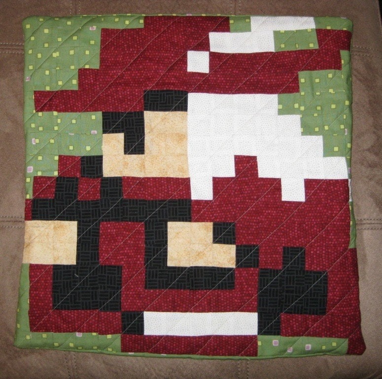 Red Mage Quilted Pillow Cover