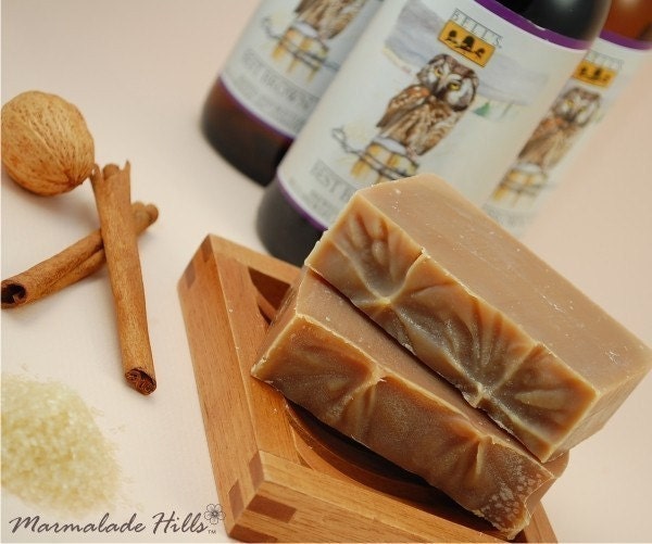 Dark Ale Beer Cold Process Soap with Michigan Beer