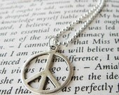 PEACE - Silver Peace Necklace