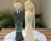 Custom Designed and Hand Sculpted Wedding Cake Toppers - Couple