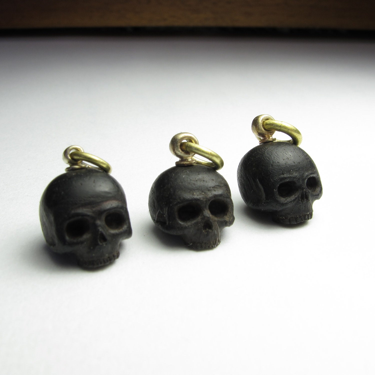 ebony skull listing for 1 on right only