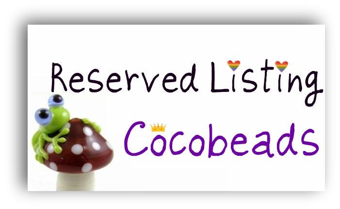 RESERVED Cocobeads Girl Handmade Lampwork Medium Bead (1)