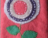 Lollipop Flower on Red Tissue Cozy
