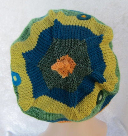 Morgan Beret Hand Knit in Soft Wools