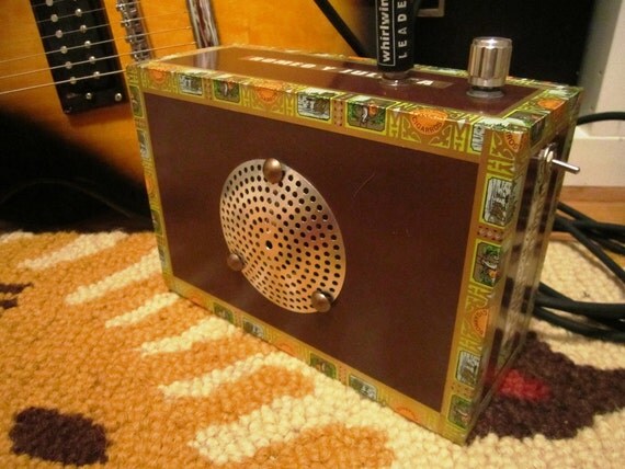 Cigar Box Guitar Amp, MP3 Player Amp (Romeo and Juliet)