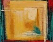Minimalist Abstract: 12 x 12 inch Original Canvas Art Acrylic Geometric Painting by Robin Pocisk