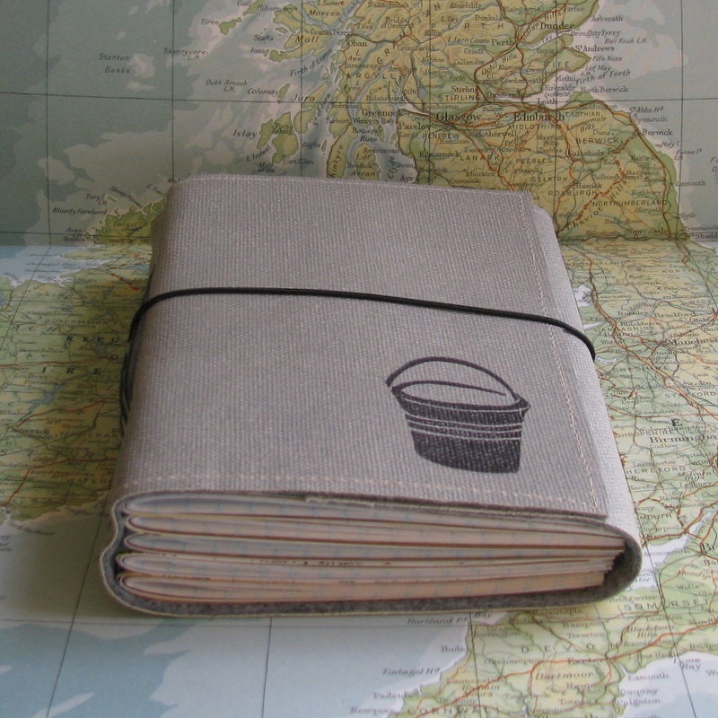 bucket list journal with maps featured in Better Homes and Gardens Gift Guide