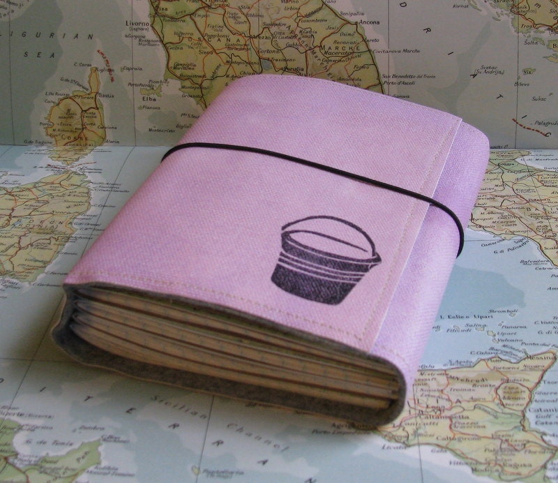 bucket list journal with maps as travel journal