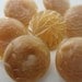 Vintage Buttons Creamy beige matching glass 3/4 inch, lot of 7 (lot 1763)