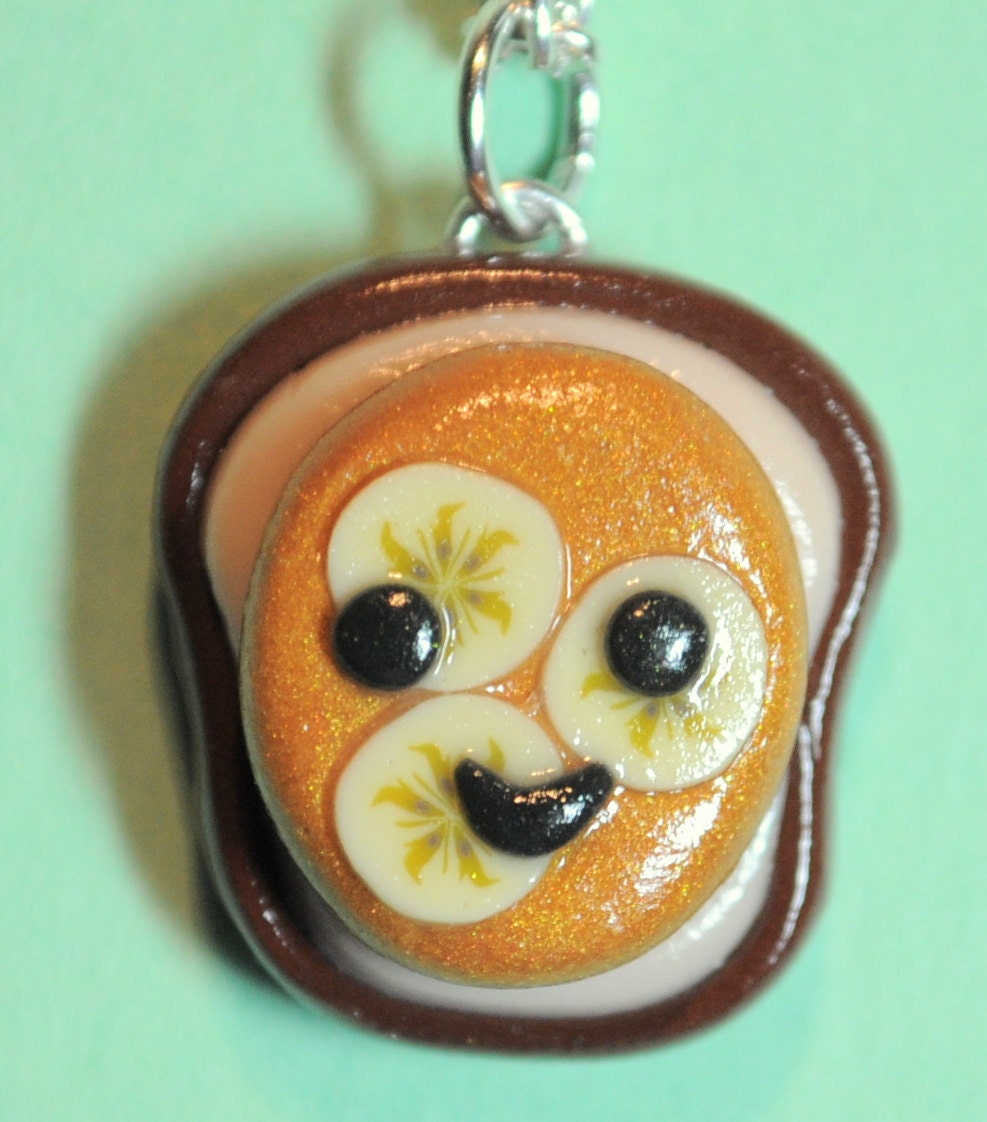 Peanut Butter and Banana Toast Necklace