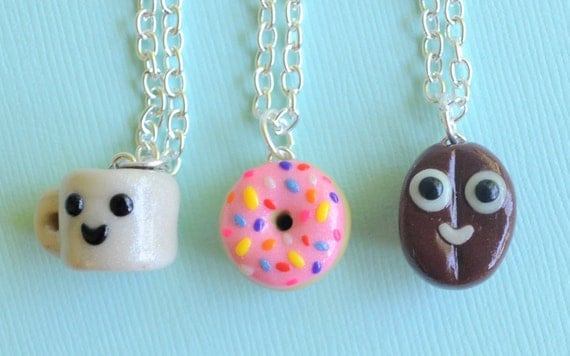 Kawaii Doughnut And Coffee Best Friends 3 By Pumpkinpyeboutique 7214