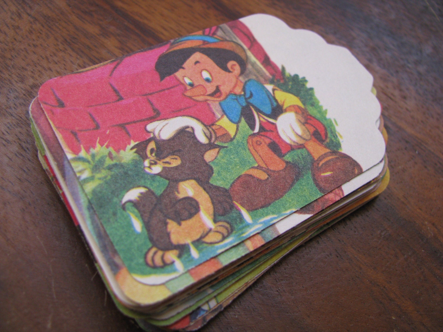 Vintage Hand Punched Tags from Disney Children's Book Illustrations
