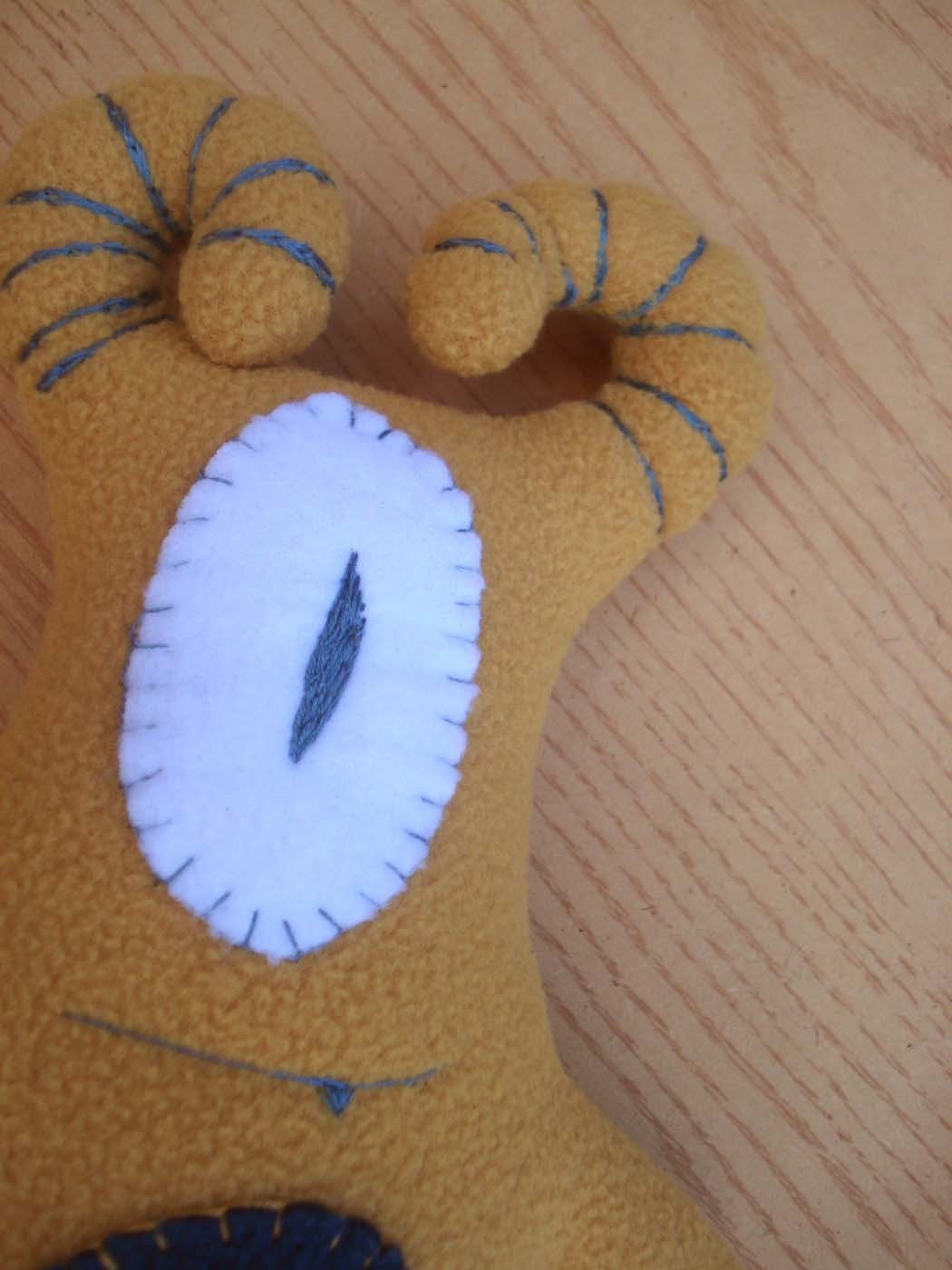 goateye - hand embroidered eco-fleece PLUSH