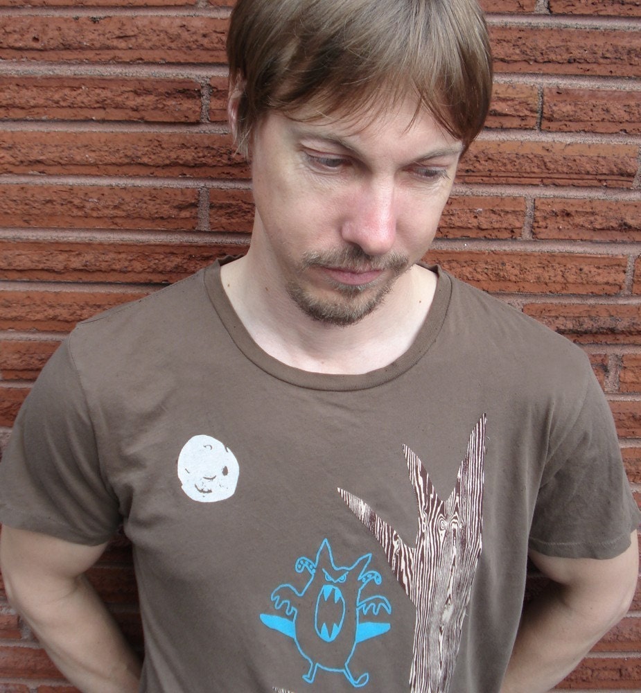 squidbat - hand screenprinted short sleeve organic tee XXS-XL