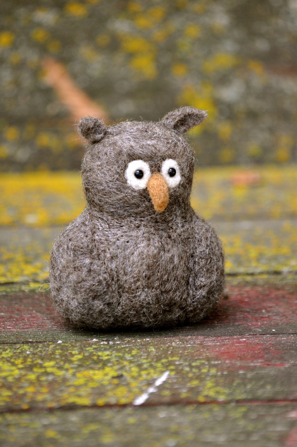 OWL - Needle Felted Wool Owl - needle felted animals