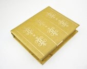 vintage 50s Stylecraft Mustard Yellow Decorative Notepad Paper Holder