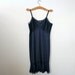 vintage 60s Midnight Blue Crystal Pleating Van Raalte Suavette Full Slip- Size 40