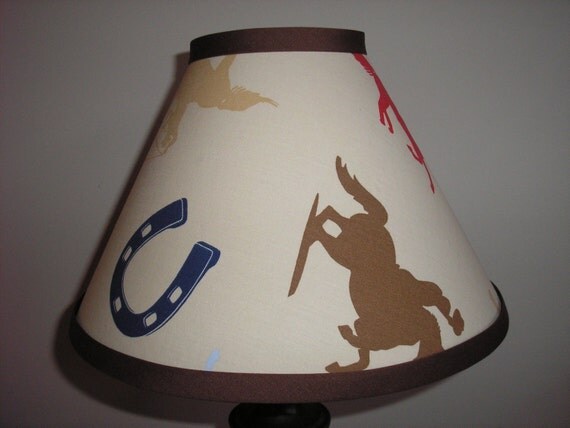Western Cowboy Lamp shade by Zacharydickorydock on Etsy