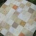 CAPPUCCINO Simply Squares Cotton Quilt or Wallhanging
