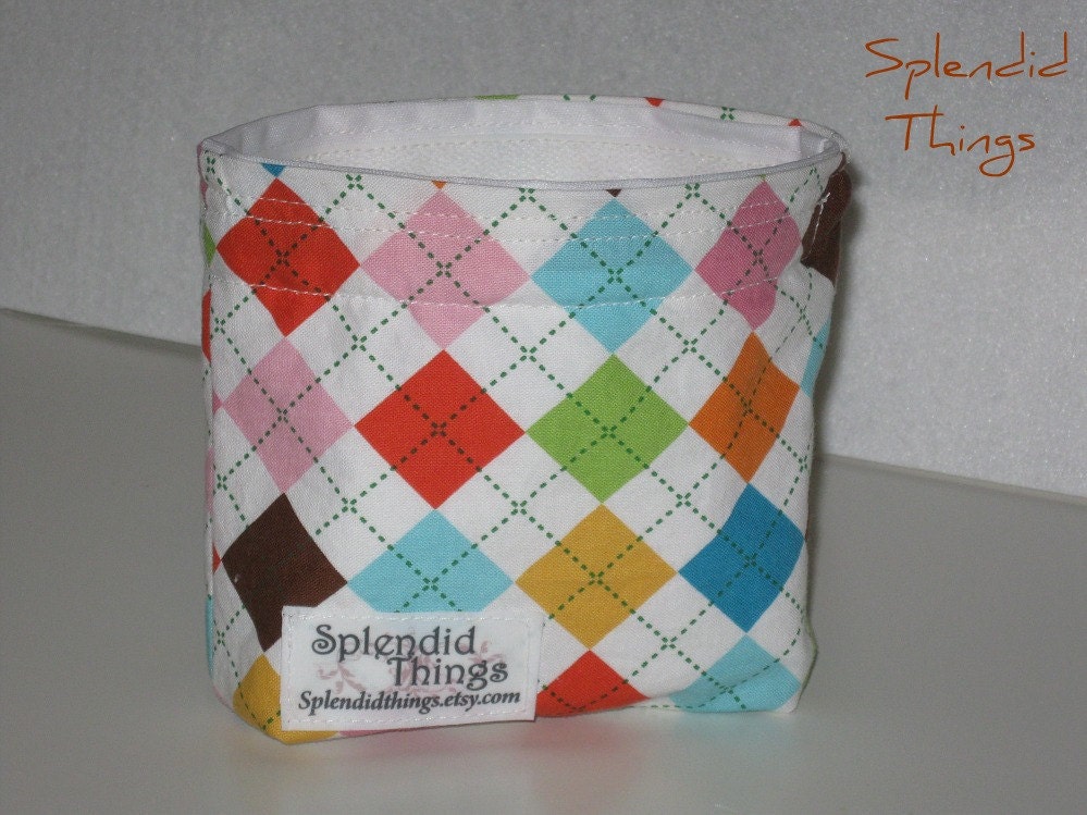 Reusable Snack Bag. Gusseted.  Eco Friendly