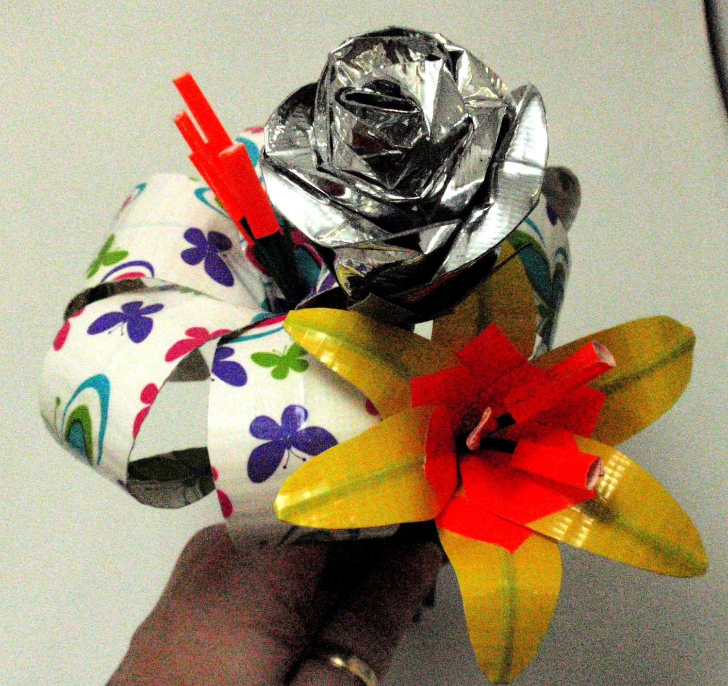 Duck Duct Tape Flowers Bouquets Made to Order Many Types of Flowers and all Kinds of Bouquets Alternative Bridal Brides Maid