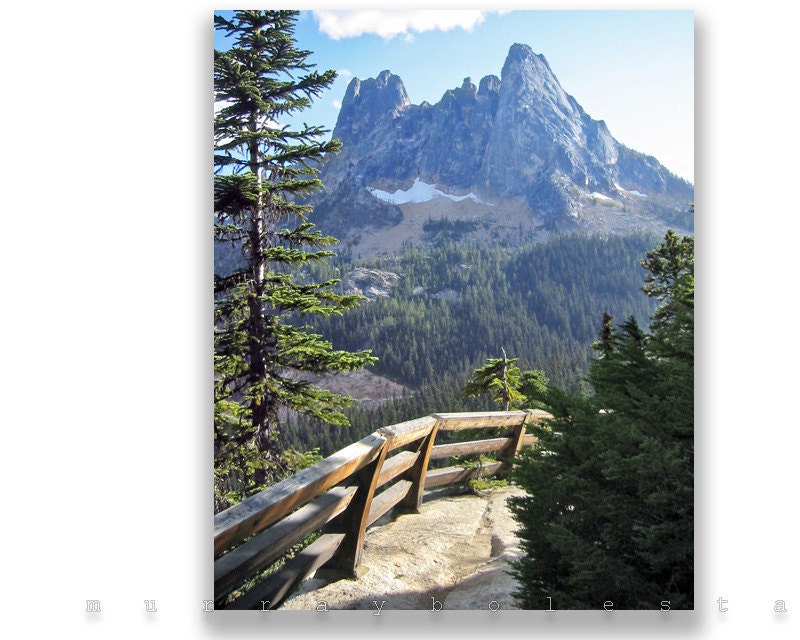 Mountain Landscape Art, Fine Art Photography, Washington State, Cascades Mountains, 8x10