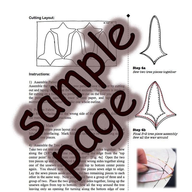 Tree Bowl PDF Sewing Pattern