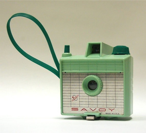 Vintage Mint Green Savoy Box Camera 1960's by CanemahStudios